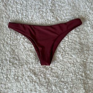 Maroon bikini bottoms